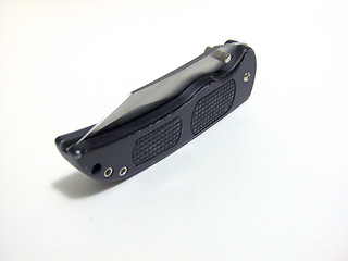 Image showing Black Pocketknife - Closed