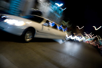 Image showing City Limo at Night