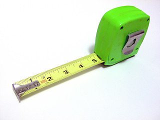 Image showing Green Measuring Tape