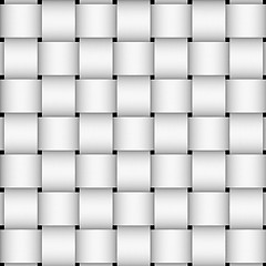 Image showing White basket weave