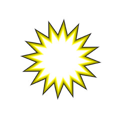 Image showing Yellow StarBurst