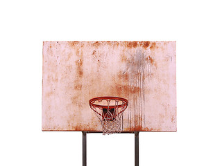 Image showing Isolated Basketball Hoop