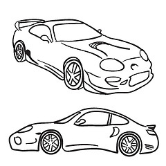 Image showing Sports Car Sketches