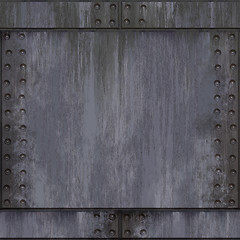 Image showing riveted brushed aluminum