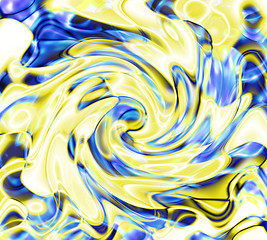 Image showing yellow plasma twirl