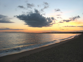 Image showing ct beach sunset