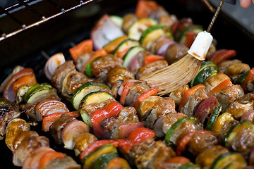 Image showing Shish Kebabs on the Grill