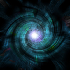 Image showing blue vortex spin