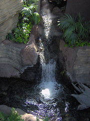 Image showing Pretty Little Tropical Waterfall