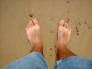 Image showing Relaxing at the Beach