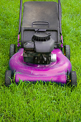 Image showing Pink Lawn Mower