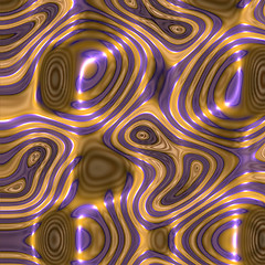 Image showing Gold Liquid Swirls