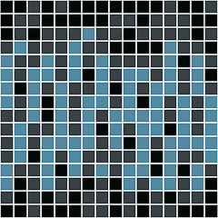 Image showing Blue Squares Pattern