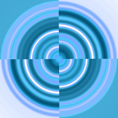 Image showing Blue Circle - Swirl