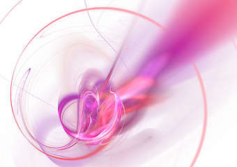 Image showing Abstract Pink Swirl