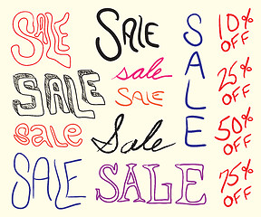 Image showing Sale Sign Doodles
