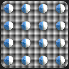 Image showing blue pills