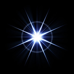 Image showing Bright Lens Flare Burst