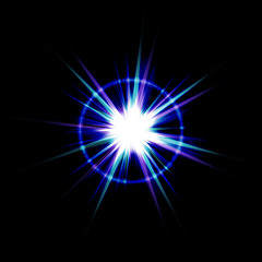 Image showing Bright Lens Flare Burst