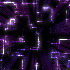 Image showing Purple Geometric Pattern