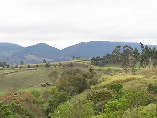 Image showing Neotropical mountains and pastureland