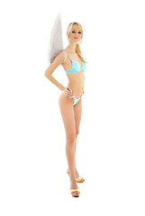 Image showing blue lingerie angel