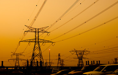 Image showing Electricity Pylons