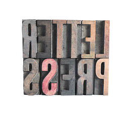 Image showing letterpress word in old wood type