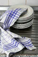 Image showing Dish washing