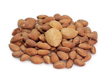 Image showing Salted almonds