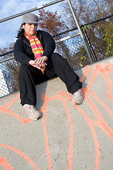 Image showing Girl at the Skate Park