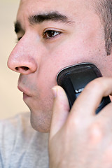 Image showing Young Man Shaving