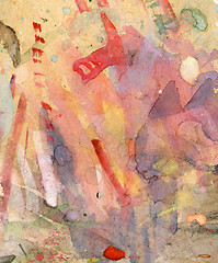 Image showing Water color mess