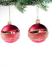 Image showing Christmas ornaments