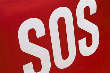 Image showing SOS