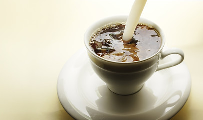 Image showing Coffee with milk