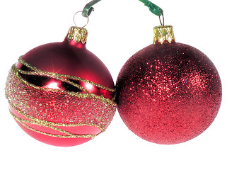 Image showing Christmas red balls