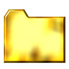 Image showing 3D Golden Folder