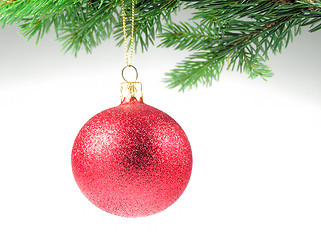 Image showing Christmas red ball