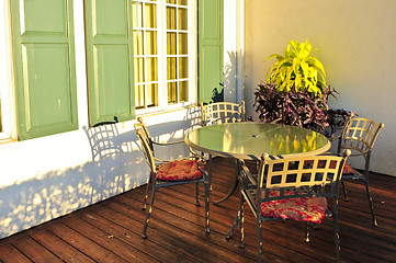 Image showing Patio furniture