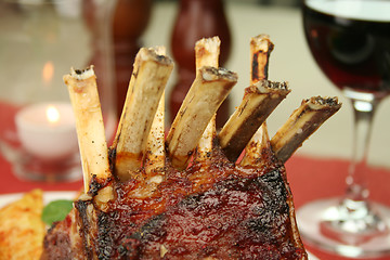 Image showing Roasted Rack Of Lamb