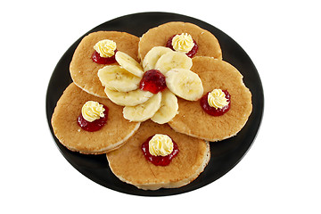 Image showing Butter And Jam Pancakes 4