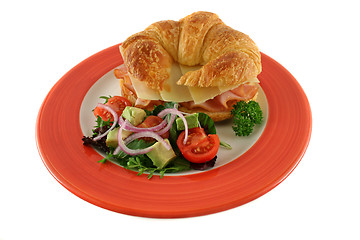 Image showing Cheese And Ham Croissant 1