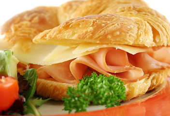 Image showing Cheese And Ham Croissant 3