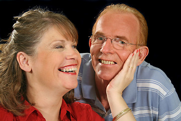 Image showing Middle Aged Couple Holding