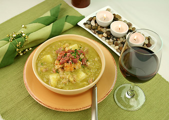 Image showing Pea And Ham Soup