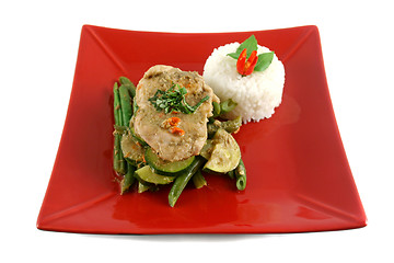 Image showing Thai Green Poached Chicken 1