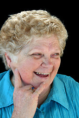 Image showing Beaming Senior Lady