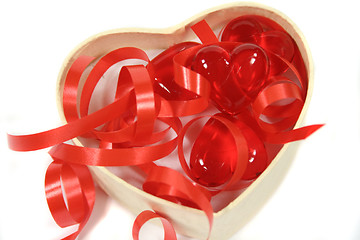 Image showing Hearts And Ribbons