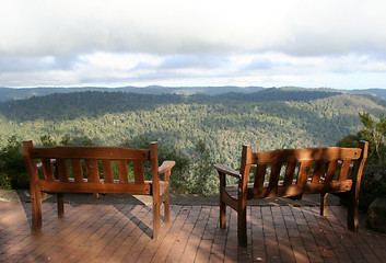 Image showing Mountain View Benches